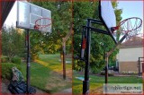 Portable basketball stand backboard and rimnet