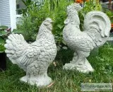 Concrete Rooster - Hen - Life size