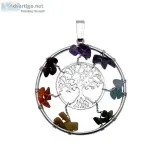 Satyamani Chakra Bodhi Life Tree Pendant 45 mm