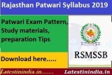 RSMSSB Patwari Syllabus 2019-2020