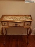 Vintage Florentine White and Gold Desk