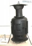 Cosmoshabby Yard stove. Recycled items. Hvy duty.