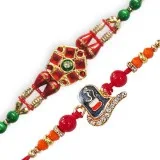 Meenakari with Shiv Linga Rakhi