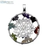 Satyamani Anahanta Chakra with Seven Chakra Pendant 45 mm