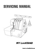 Janome MyLock 504D Serger Sewing Machine Service Manual