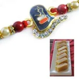 Shiv Linga Rakhi with Milk MysorePak