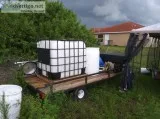 Pressure wash soft wash trailer