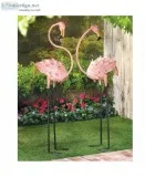 Pink Flamingos &ndash Yard Decorations in Pairs
