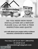 Roofing Repairs and Install