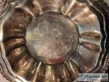 AVON silver plated round dish