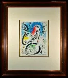 Self Portrait Original Lithograph by Marc Chagall