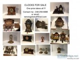 CLOCK LIQUIDATION (18) ONE PRICE TAKES ALL