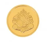 Personalized Printed 8 Gram Ganesha Gold Coin  8 Gram Ganesha Go