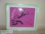 Stephen Gamson original scuba diver 2014 framed artwork
