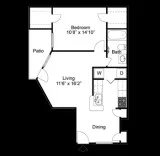 One bedrooms available