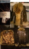 Soft Leather Python and fur thigh length jacket