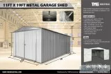 UNUSED METAL SHEDS