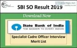 SBI SO Result 2019 &ndash20 Specialist Cadre Officer Interview M