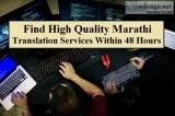 Find High Quality Marathi Translation Services Within 48 Hours