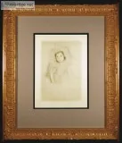 Original Etching Margot in a Bonnet 1 by Mary Cassatt