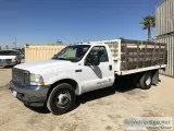 2004 FORD F350 SUPER DUTY FLATBED TRUCK 8756