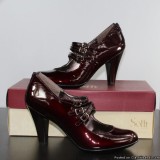 Sofft Isadora Bordeaux Pearl Patent Heel Pump