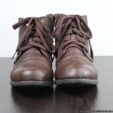 White Mt. Brown Lace-up Ankle Boot