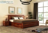 Check out the range of wooden queen size beds  Wooden Street
