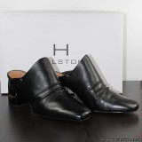 New H by Halston Kelsey Leather Mules
