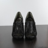 Sofft Cannes Karung Black Suede Heel Shootie