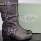 Nurture Dora Leather Boot Smoke