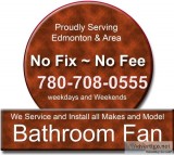 Bathroom fan repair and installation
