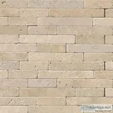 Chiaro Travertine 8x18 Tumbled Veneer - Stacked Stone