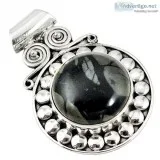 Gemexi Gemstone Silver Jewelry in Black Red Green Pink and Blue 