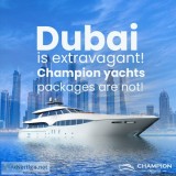 Enjoy Dubai Luxury Yacht Charters Booking on Champion Yachts