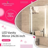 Buy and Groom yourself with LED Bathroom Mirror 24 Inch X 36 Inc