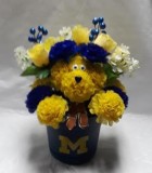 Handcrafted Scented Michigan Carnation Dog Arrangement