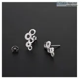 CZ Bubble Earrings - 925 Sterling Silver Jewellery