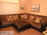 Beautiful Large Couch and Ottoman