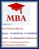 MBA Dissertation Project Report on Cooperative Management