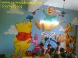 3D cartoon Animation wall painting in Hyderabad