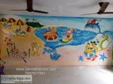 play school Animation wall painting in Hyderabad