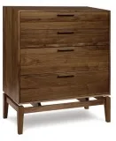 Buy Copeland Soho Four Drawer Dresser  Modern Soho Dresser  Gray