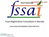 FSSAI registration consultancy service in Baroda