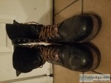 Redwings steel toe leather work boots