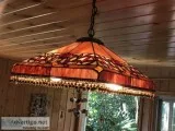 Hanging vintage glass light