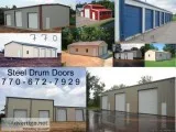 Roll up barrel garage doors