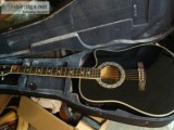 Black Silver Cutaway Guitar