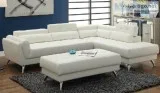 NuevoNew White Sectional Sofa Living room  2pc Sectionals Sofa C