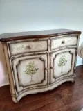 Stenciled Cabinet